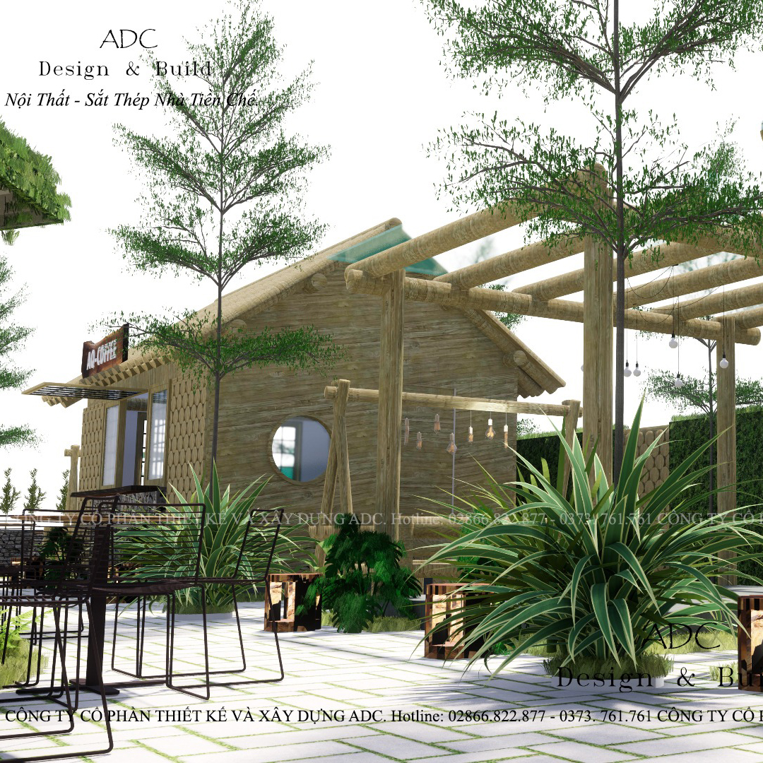 Thiết kế quán cà phê sân vườn 500m2 ở Đắk Lắk 1